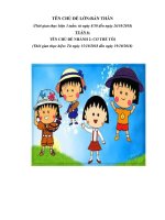 giáo án tuần 6 cơ thể tôi