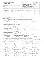 De thi HKI Toan 91112