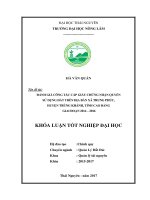 Đánh giá công tác cấp giấy chứng nhận quyền sử dụng đất trên địa bàn xã trung phúc huyện trùng khánh tỉnh cao bằng giai đoạn 2014 2016 