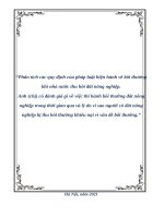 Tiểu luận phân tích các quy định của pháp luật hiện hành về bồi thường khi nhà nước thu hồi đất nông nghiệp