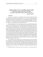 Nho giáo và tư tưởng dân chủ