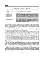 Vai trò của giáo dục thẩm mĩ trong việc xây dựng nhân cách con người Việt Nam hiện nay