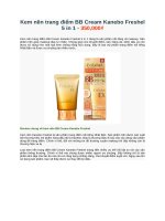 Kem nền trang điểm BB cream kanebo freshel 5 in 1   350,000₫
