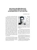 Viện sĩ, Giáo sư, Viện trưởng Trần Huy Liệu với việc xây dựng hệ thống tư liệu, thư viện của Ban nghiên cứu Văn - Sử - Địa và Viện Sử học