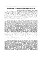 Sức sống của mô típ tìm kiếm chén thánh trong văn học hiện đại