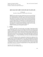 Hiện trạng phát triển và phân bố chợ vùng Đông Bắc