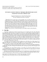 Xây dựng cảm xúc tích cực cho học sinh trung học sơ sở tại huyện Ngân Sơn, tỉnh Bắc Kạn