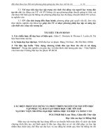 Các biện pháp xây dựng và phát triển nguồn tài nguyên học tập phục vụ đào tạo theo học chế tín chỉ tại thư viện trường Đại học Khoa học Xã hội Và Nhân văn