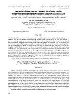 Ảnh hưởng của ánh sáng led, chất kích ứng đến sinh trưởng và hoạt tính chống oxy hóa của callus cà gai leo (Solanum hainanese)