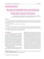 Độc tố ốc cối ven biển miền Trung Việt Nam: Cấu tạo tuyến độc tố và đặc trưng về số lượng conopeptid