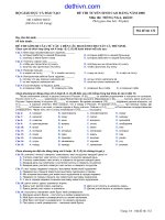 ĐÁP ÁN VÀ ĐỀ THI TUYỂN SINH CAO ĐẲNG NĂM 2008 Môn TIẾNG NGA khối D | dethivn.com