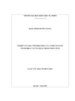 Luận văn thạc sĩ nghiên cứu đặc tính điện hóa của atorvastatin, fenofibrate và ứng dụng trong phân tích 