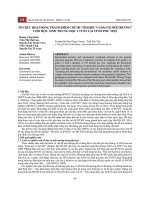 Tổ chức hoạt động trải nghiệm chủ đề “Tìm hiểu và bảo vệ môi trường” cho học sinh trung học cơ sở tại tỉnh Phú Thọ