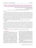 Nghiên cứu đặc điểm sinh học tinh sào cá khế vằn (Gnathanodon speciosus)