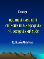 Bài giảng Những nguyên lý cơ bản của chủ nghĩa Mác - Lênin: Chương 6 - TS. Nguyễn Minh Tuấn