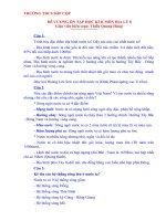 De cuong on tap HKII mon Dia ly 8