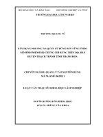 Xây dựng phương án quản lý rừng bền vững theo mô hình nhóm hộ chứng chỉ rừng trên địa bàn huyện thạch thành, tỉnh thanh hóa 