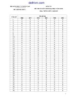 Đáp án đề thi đại học môn Tiếng Đức khối D5 năm 2012 | dethivn.com
