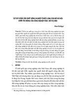 Sự suy giảm sản xuất nông nghiệp ở một làng ven đô Hà Nội dưới tác động của công nghiệp hóa - đô thị hóa