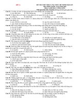 Đề thi thử THPT Quốc gia môn Giáo dục công dân năm 2021 (Đề 1)