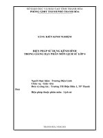 Kinh nghiệm sử dụng kênh hình trong giảng dạy phân môn lịch sử lớp 4 