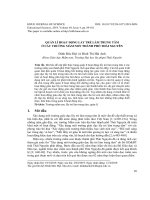Quản lí hoạt động lấy trẻ làm trung tâm ở các trường mầm non thành phố Thái Nguyên