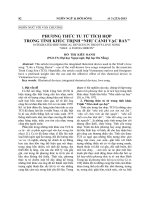 Phương thức tu từ tích hợp trong tình khúc Trịnh “Như cánh vạc bay”