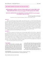 Thành phần giống loài ký sinh trùng ký sinh trên hầu Thái Bình Dương (Crassostrea gigas) nuôi tại Quảng Ninh