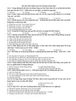 10 đề THI THỬ môn LỊCH sử 2021 