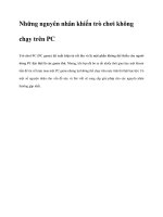 Những nguyên nhân khiến trò chơi không chạy trên PC