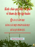 QUNR LI LOP HOC BANG KI LUAT TICH CUC