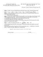 DE THI KSCL KI 2 HOA 10 TL HAY