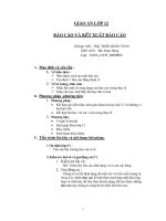 BÁO CÁO VÀ KẾT XUẤT BÁO CÁO