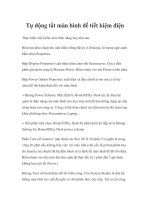 Tự động tắt màn hình để tiết kiệm điện