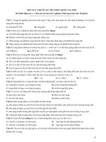 đề khởi động số 4 vật lý 12