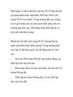 Cách khôi phục và bảo mật khóa mã hóa Wi-Fi