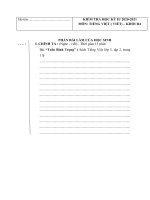 Đề thi học kì 2 môn Tiếng việt 3 năm 2021 đề 3