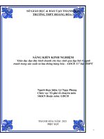 Giáo dục đạo đức kinh doanh cho học sinh thông qua dạy bài 4 cạnh tranh trong sản xuất và lưu thông hàng hóa môn GDCD lớp 11 bậc THPT 