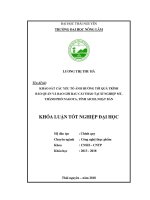Khảo sát các yếu tố ảnh hưởng tới quá trình bảo quản và bao gói rau cải thảo tại xí nghiệp mt thành phố nagoya tỉnh aichi nhật bản 