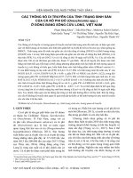 Các thông số di truyền của tính trạng sinh sản của cá rô phi đỏ (Oreochromis spp.) ở đồng bằng sông Cửu Long, Việt Nam