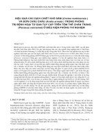 Hiệu quả các dịch chiết khổ sâm (Croton tonkinensis ) và đơn châu chấu (Aralia armata ) trong phòng trị bệnh hoại tử gan tụy cấp trên tôm thẻ chân trắng (Penaeus vannamei) ở điều kiện phòng thí nghiệm