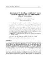 Khai thác giá trị văn hóa lễ hội đền Chiêu Trưng (xã Thạch Bàn, huyện Thạch Hà, tỉnh Hà Tĩnh) để phát triển du lịch