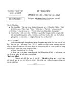 de thi olimpic Ngu van cap truong