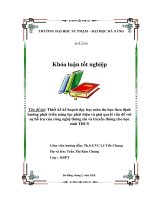 Thiết kế kế hoạch dạy học môn tin học theo định hướng phát triển năng lực phát hiện và giải quyết vấn đề với sự hỗ trợ của công nghệ thông tin và truyền thông cho học sinh thcs 