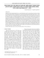 Ứng dụng GIS thể hiện sự phân bố, biến động thành phần loài và sản lượng khai thác cá vùng đồng bằng sông Cửu Long giai đoạn 2017 – 2019