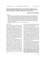 Ứng dụng công nghệ tin học và máy toàn đạc điện tử xây dựng lưới khống chế đo vẽ phục vụ công tác thành lập bản đồ địa chính xã Chi Thiết, Sơn Dương, Tuyên Quang