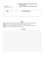 khoi 9 de thi hoc ky 1112