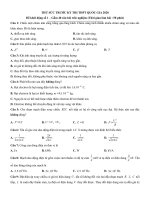 đề khởi động số 1 Vật lý 12