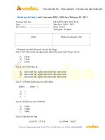 Đề thi học kì 2 lớp 3 môn Toán năm 2020 - 2021 theo Thông tư 22 - Đề 3