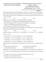 đề 34 môn vật lý 2020